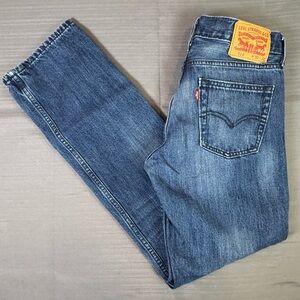 Levi’s 514 Straight Jeans 30x29 Men’s Medium Wash Distressed Denim Classic Fit